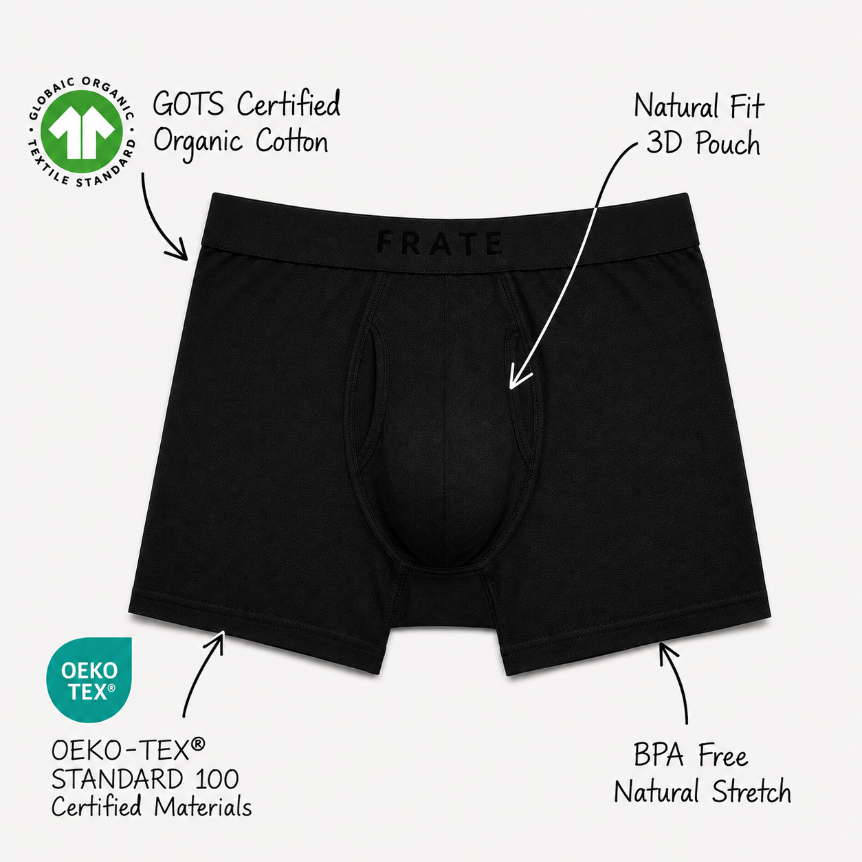 Organic Cotton Boxer Briefs - PRE-ORDER - Ships by September 30